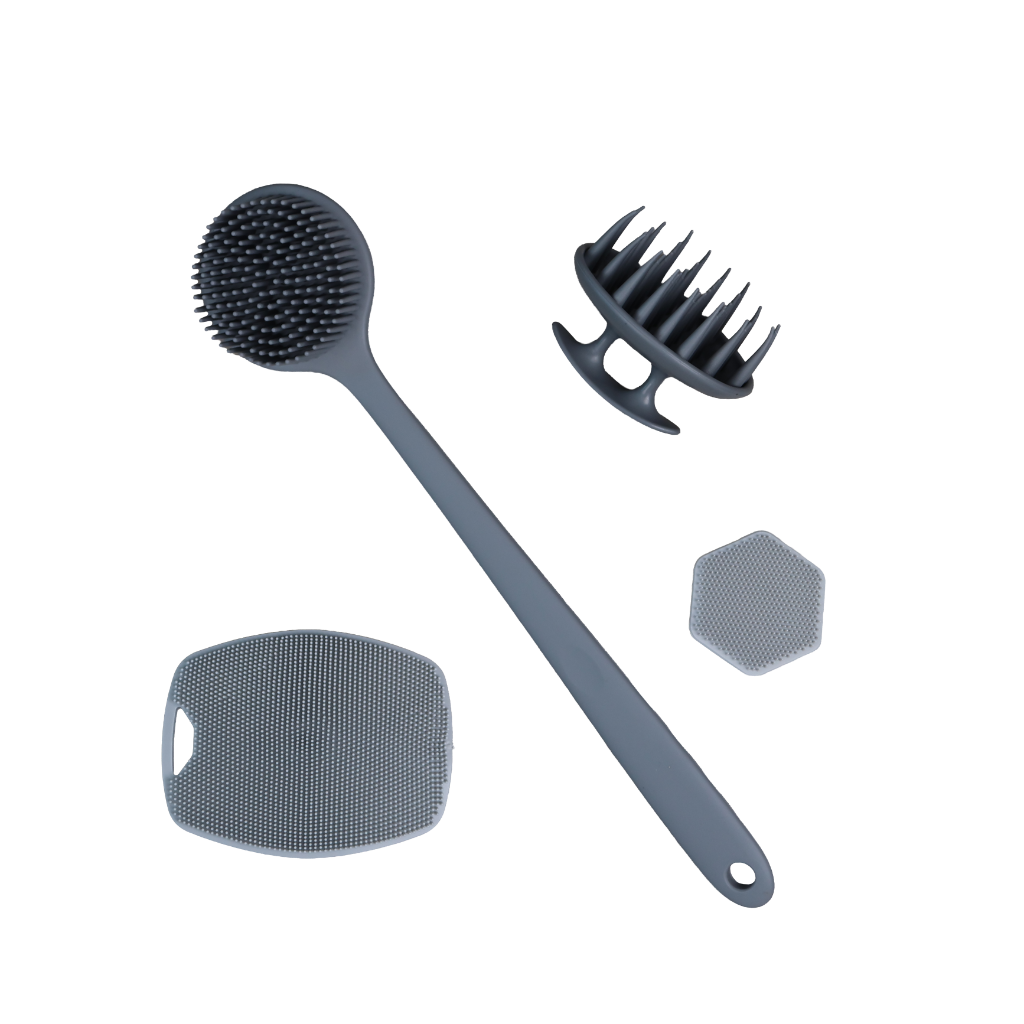 Temporary product photo for the Grey 4-piece silicone brush set